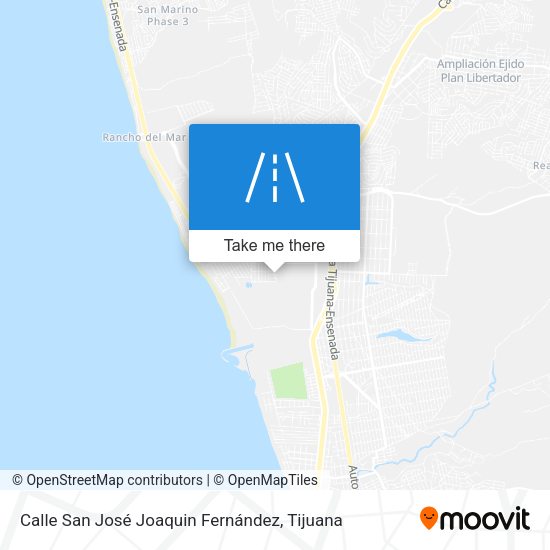 Mapa de Calle San José Joaquin Fernández