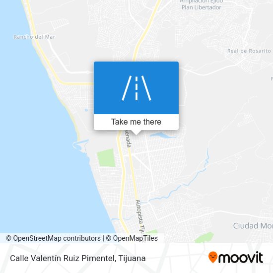 Calle Valentín Ruiz Pimentel map