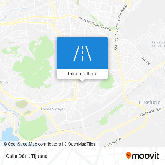 Mapa de Calle Dátil