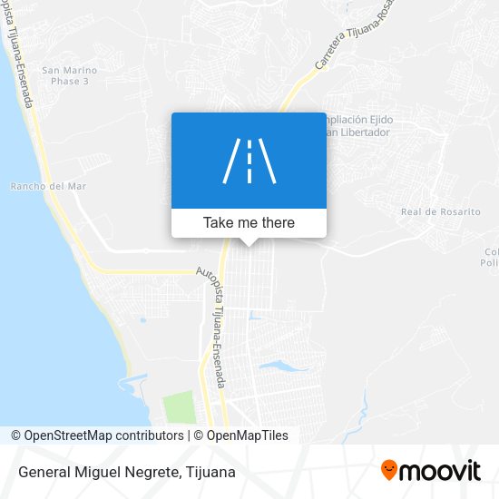 General Miguel Negrete map