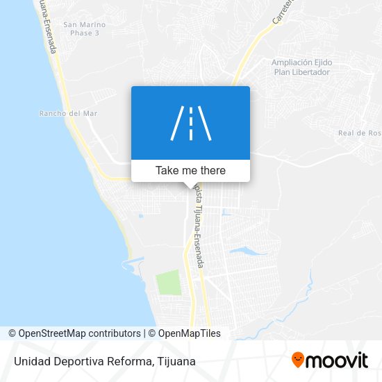 Mapa de Unidad Deportiva Reforma