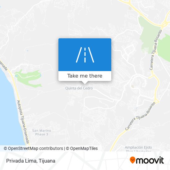 Privada Lima map