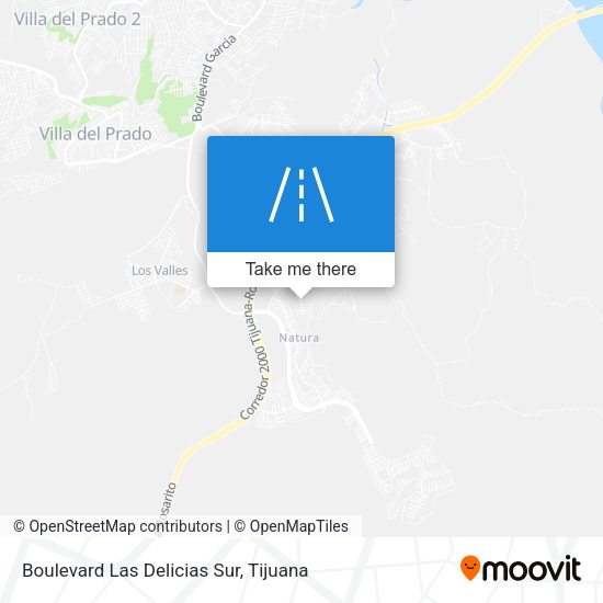 Boulevard Las Delicias Sur map
