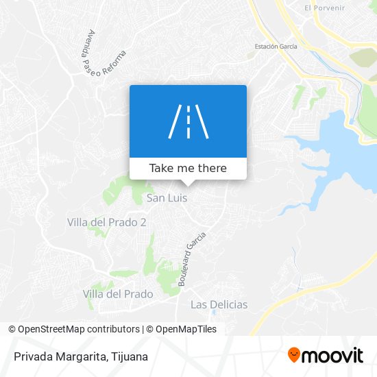 Privada Margarita map