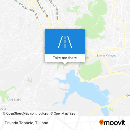 Privada Topacio map