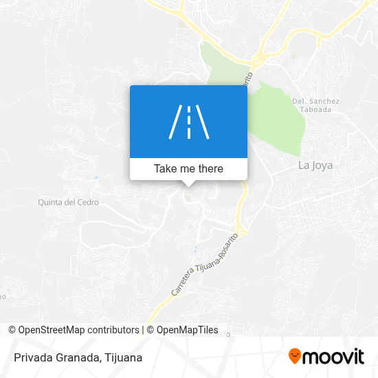 Privada Granada map