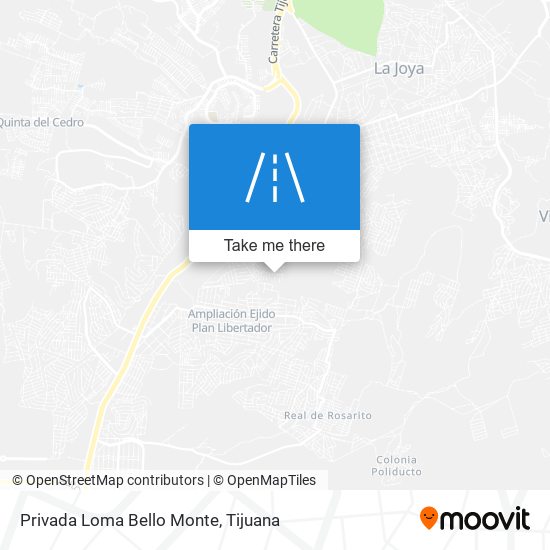 Privada Loma Bello Monte map