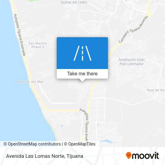 Avenida Las Lomas Norte map