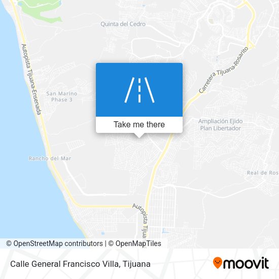 Calle General Francisco Villa map