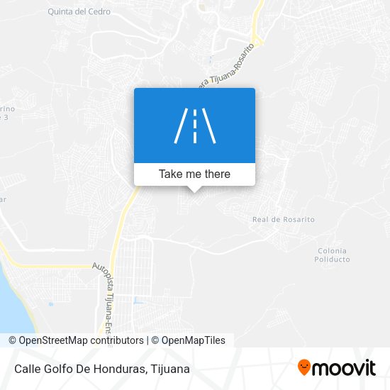 Mapa de Calle Golfo De Honduras