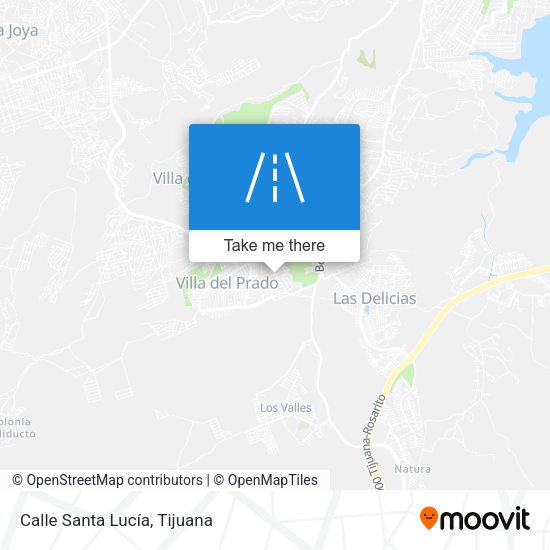 Mapa de Calle Santa Lucía
