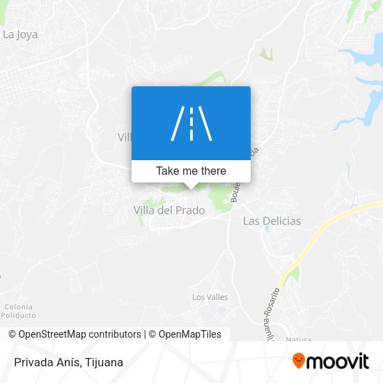 Mapa de Privada Anís