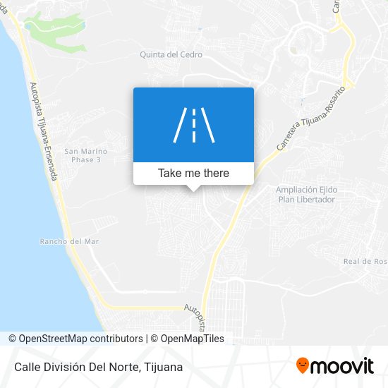 Calle División Del Norte map