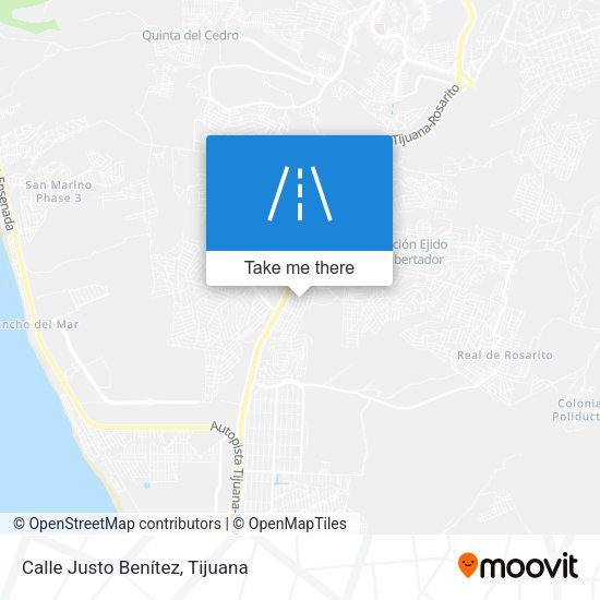 Mapa de Calle Justo Benítez