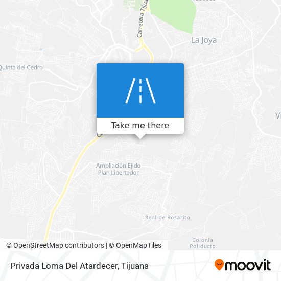 Privada Loma Del Atardecer map