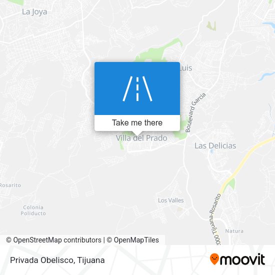 Privada Obelisco map