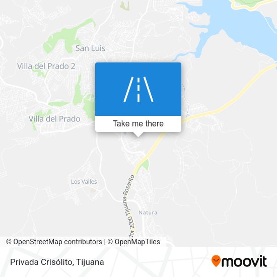 Mapa de Privada Crisólito