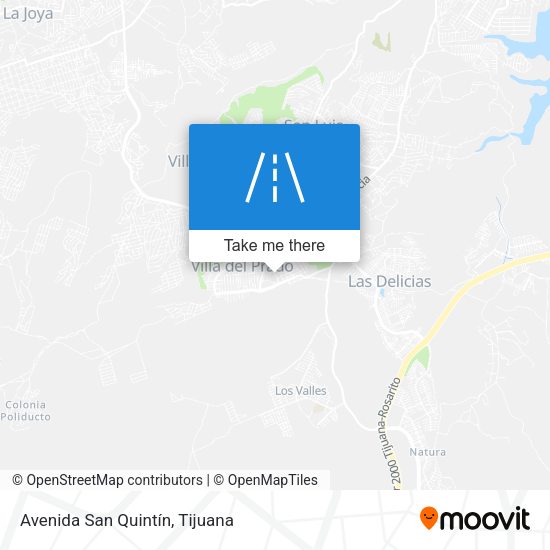 Avenida San Quintín map