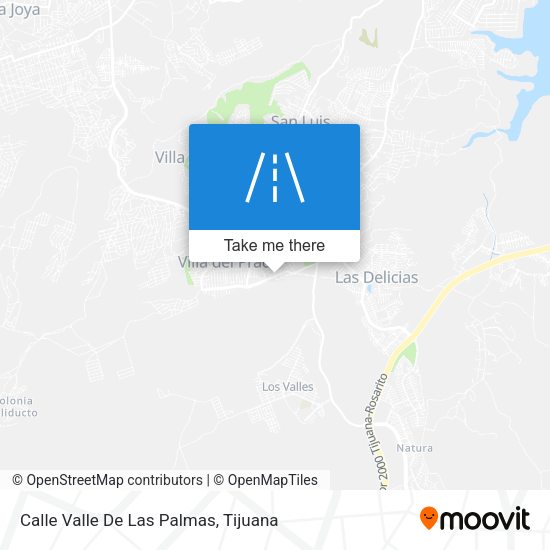 Calle Valle De Las Palmas map