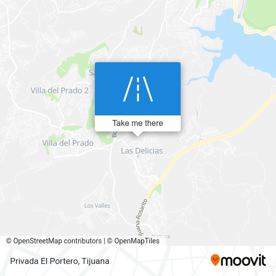 Privada El Portero map