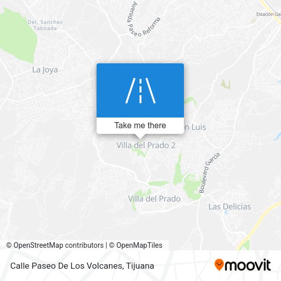 Calle Paseo De Los Volcanes map