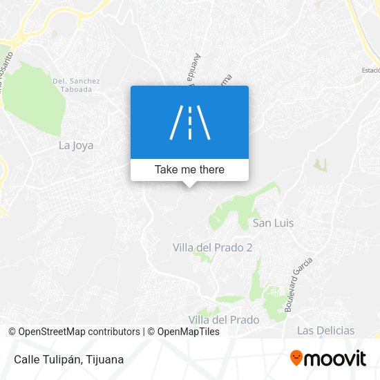 Mapa de Calle Tulipán