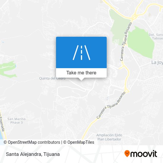 Santa Alejandra map