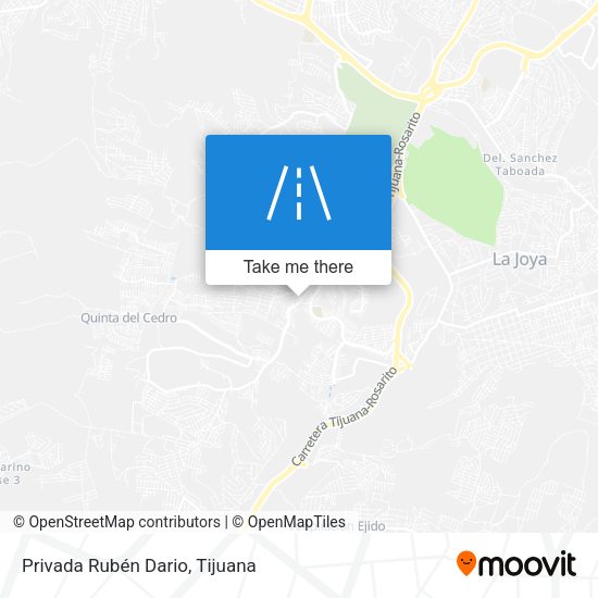 Privada Rubén Dario map