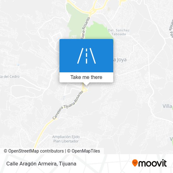 Calle Aragón Armeira map