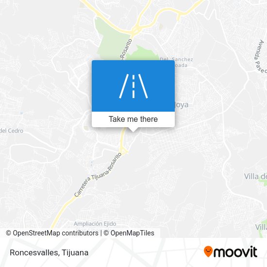 Roncesvalles map