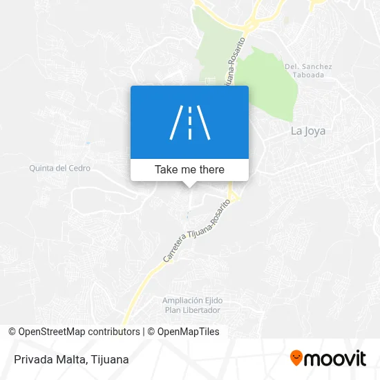 Privada Malta map