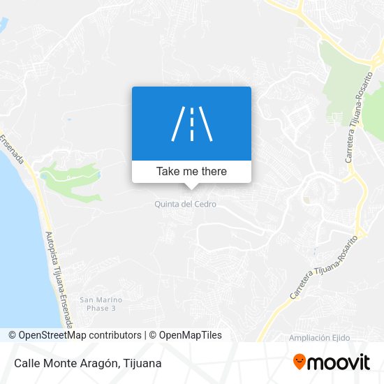 Mapa de Calle Monte Aragón