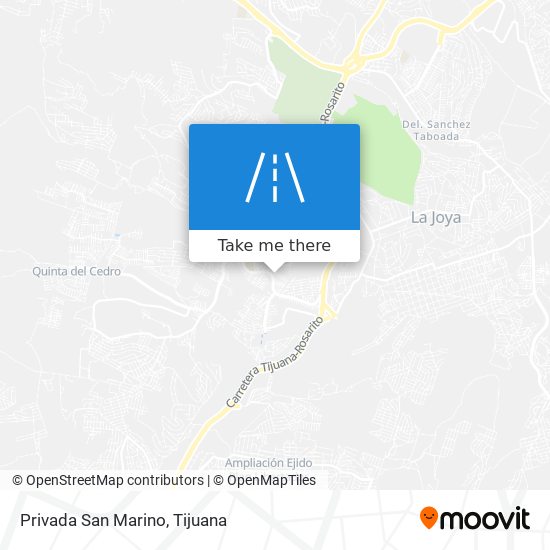Privada San Marino map
