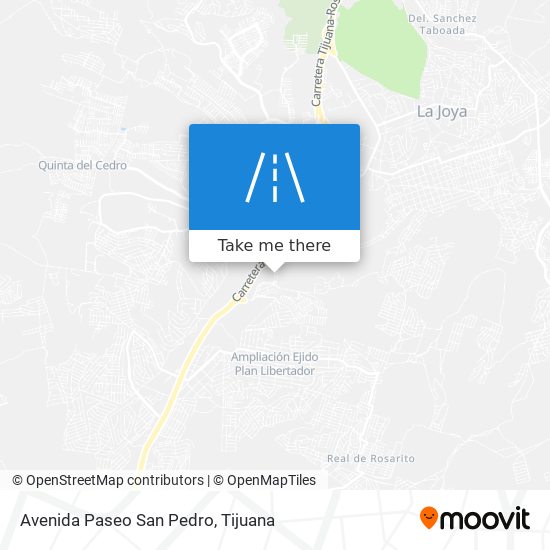 Avenida Paseo San Pedro map