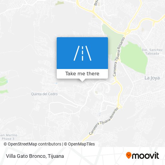 Villa Gato Bronco map