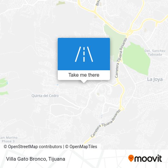 Villa Gato Bronco map