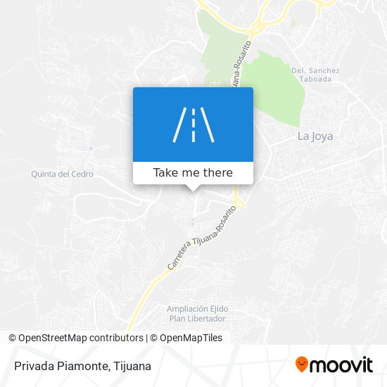 Privada Piamonte map