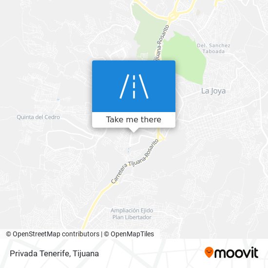 Privada Tenerife map