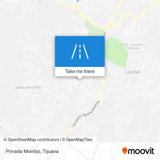 Privada Montijo map