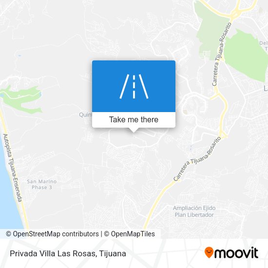 Privada Villa Las Rosas map