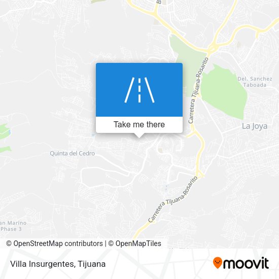 Villa Insurgentes map