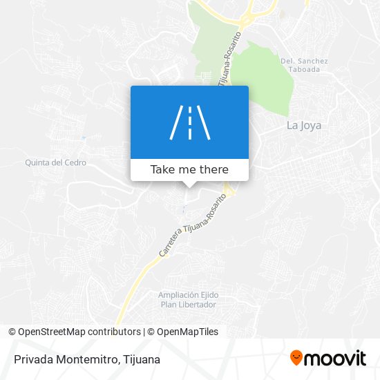 Privada Montemitro map