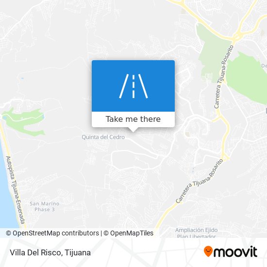 Villa Del Risco map