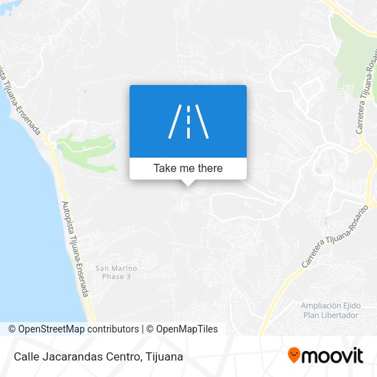 Calle Jacarandas Centro map