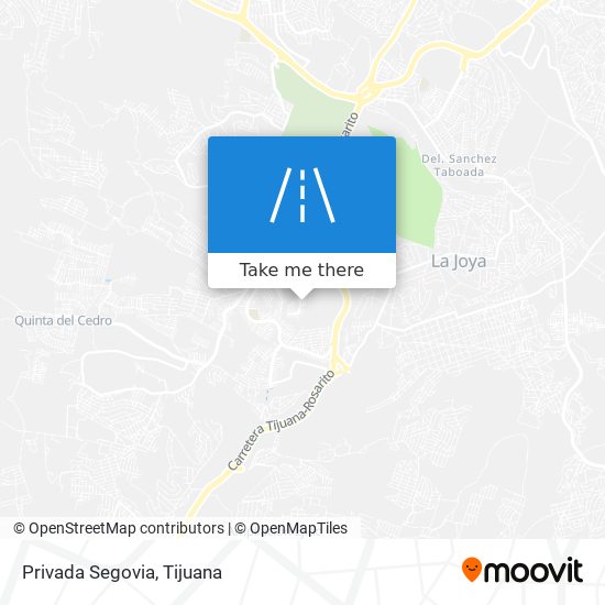 Privada Segovia map
