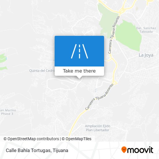 Mapa de Calle Bahía Tortugas