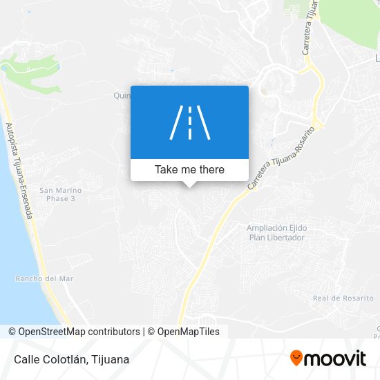 Mapa de Calle Colotlán