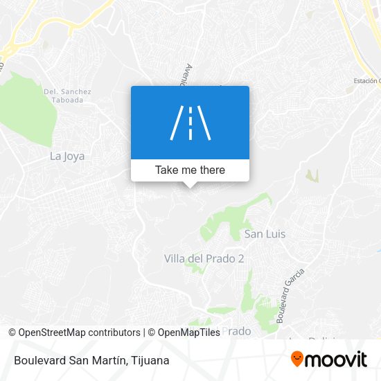 Boulevard San Martín map