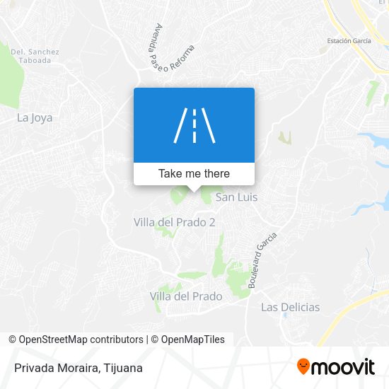 Privada Moraira map