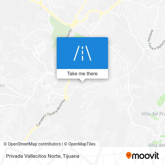 Privada Vallecitos Norte map